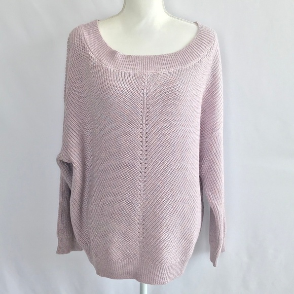 9.  New York & Co Lilac Sweater Top Size M NWT - Picture 1 of 8
